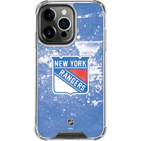 NHL New York Rangers Frozen iPhone 16 Pro Max Clear Case
